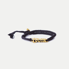 Brass Brave Bracelet: Jet Black