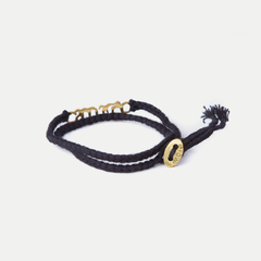 Brass Brave Bracelet: Jet Black