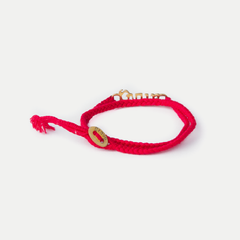 Brass Brave Bracelet: True Red