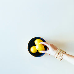 Palm Leaf Basket: Mandarin & Turquoise