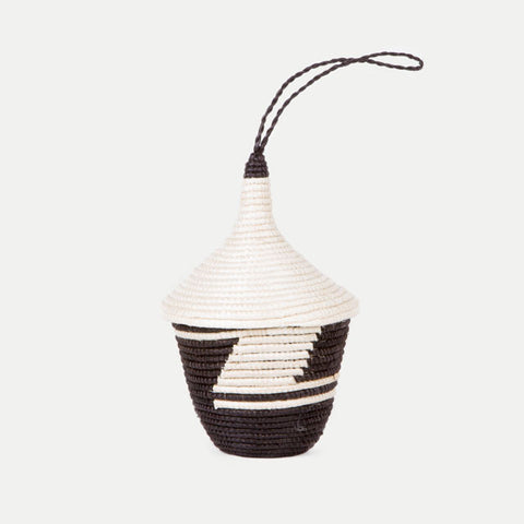 Agaseke Peace Basket: Black & White