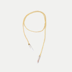 Knotted Talon Necklace: Natural